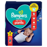 Pampers Baby-Dry Night Nappy Pants Size 4, 32 Night Nappies