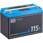 EDC115SG Batterie Décharge Lente 12V 115Ah gel Solaire avec écran lcd marine, moteur électrique bateau, camping car - Ective