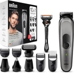 Braun All-in-one Trimmer 7 MGK7221, 10-in-1 Beard Trimmer for Men, Hair Clipper