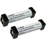 Vhbw - 2x Batteries compatible avec Sony MDR-RF820R, MDR-RF850R casque audio, écouteurs sans fil (700mAh, 1,2V, NiMH)