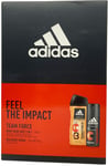 Adidas Team Force Feel The Impact Duo Gift Set for Men