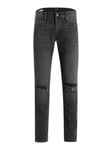 Jack & Jones Glenn Men's Slim-Fit Distress Jeans Button Fly Cotton Stretch Denim