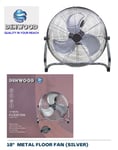 Metal Floor Fan 18” High Velocity 3 Speed Control Gym Industrial Home Warehouse