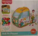 Fisher-Price Dream House Ball Pit Playset Includes 25 Play Balls New Sealed
