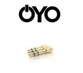 OYO Headphones Adapter, 3.5mm to 6.35mm Stereo Aux Jack Headphone Adapter, Gold-Plated 3.5mm 1/8 inch to 6.35mm 1/4 inch Female to Male Audio Plug Adaptor for Digital Piano, Keyboard PACK OF 3