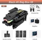 Boîte de sac 4K noire 3B - Mini Drone Xt8 Avec Caméra Hd Professionnelle 4k, Wifi, Fpv, Pression D'air Fixe,
