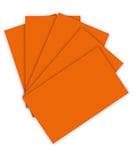 folia- Lot de 50 Feuilles de Papier à Dessin Orange Clair 130 g/m², Format A3, comme Base pour de Nombreux travaux manuels, 10263382