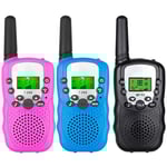 Walkie Talkie med upp till 3 km räckvidd, 2-pack
