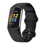 Fitbit Charge 6 silikonklokkerem - Svart