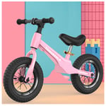 QMMD 12.5 Inch Balance Bike for 2-6 year old Boy Girls Lightweight Balance Training Bicycle No Pedals for Kids Ride On Bicycle Adjustable seat Ride-On Toys Gifts,B pink spokes
