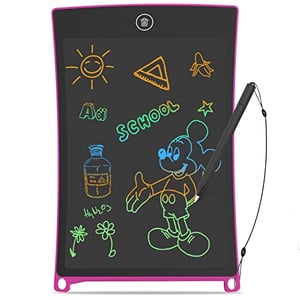 Tablette Lumineuse Dessin Enfant Wondiko - écran Acrylique LED 30x30cm, 7 Stylos Couleurs, Support Inclus
