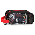 Star Wars Galactic Team Pencil Case Triple Black 22x10x9 cms Polyester