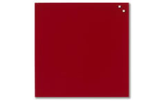 NAGA Magnetisk Glastavla 45x45cm Röd