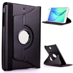 RZL PAD & TAB cases For Huawei MediaPad T3 8.0 inch, Tablet Case 360 Rotating Bracket Flip Fold Stand Leather Cover For Huawei MediaPad T3 8.0 inch KOB-L09 KOB-W09 Honor play (Color : For 360 Black)