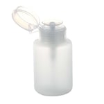 150ml Nail Art Makeup Polish Plastic Pump Dispenser Bottle Remover White E5W9