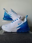 NIKE AIR MAX 270 ,,White/University Blue'' SIZE UK 5.5 EUR 39 (AH6789 118)