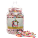 Mr Beez Sweets | 18th Birthday Gift | Fizzy Mix | Choice of Classic Retro Sweets Available | 27x14cm | 1700 Grams