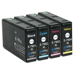 4 Ink Cartridges XL (Set) to replace Epson T7906 (79XL) non-OEM / Compatible