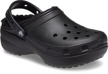 Crocs Womens Clog Sandals Classplatform Lined Slip On black UK Size 7
