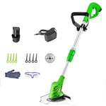 Garden Edge Trimmer Electric Metal Blade Strimmers Telescopic Lightweight Frame Grass Mower for Parks,Farms, Orchards DIY Lawn Care Tool