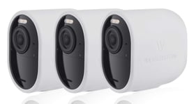 Protective Silicone Skin compatible with Arlo Ultra - Accessorize and protect your Arlo camera (White, 3 Pack)