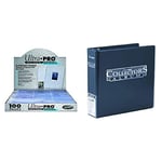 Ultra Pro Album Card Collector, Blue with Silver Series 100 Nine Pocket Pages