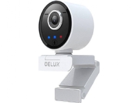 Smart webbkamera med spårning och inbyggd mikrofon Delux DC07 (vit) 2MP 1920x1080p