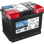 Batterie Auto 60ah - 660a 12 Volts Carrefour - La Batterie