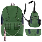 YANGPP Naruto Character Peripheral Backpack Hommes Et Femmes Cartable Pen Bag Messenger Bag Set-25 Styles, Taille Libre