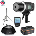 Godox AD600BM 600w 1/8000s Wireless outdoor Flash Light +Xpro-C +Softbox f Canon