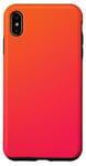 Coque pour iPhone XS Max Esthétique Aura Mignon Dégradé Ros Et Orange pour femme