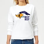 Looney Tunes Road Runner Beep Beep Women's Sweatshirt - White - S - White