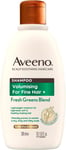 Aveeno Volumising Fresh Greens Scalp Soothing Mint Cucumber Rosemary Shampoo 300