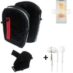 Shoulder bag / holster + earphones for Huawei Mate 50 Pro Belt Pouch Case