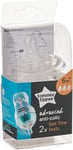 Tommee Tippee Advanced Anti-Colic Baby Bottle Teats Fast Flow 6m+ Breast-Like