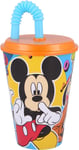 Mickey Mouse and Friends Tumbler Cup 430ml Capacity with Straw