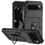 SKALO Google Pixel 9 Pro XL Armor Hybrid Metallring Kameraslider - Svart Svart