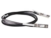ARUBA HPE Direct Attach Copper Cable - Câble d'attache directe 10GBase - SFP+ (M) pour SFP+ (M) - 3 m - twinaxial - passif - pour HPE 2930F 24G, 2930F 48G, 2930M 24, 8320, 8325-48Y8C Noir