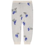 garbo&friends Stickade Byxor Grapes Ecru | Vit | 86/92 cm