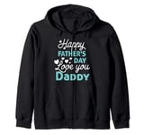 Happy Fathers Day Daddy Shirt 2023 for Dad Kids Zip Hoodie