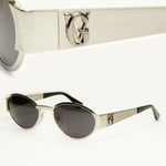 Gianni Versace 1996 Vintage Mens Metal Silver Sunglasses GV MOD S76 COL 26M