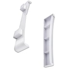 Set of 2 Horizontal Stands Bracket Holder for PS5 Disc & Digital Consoles White