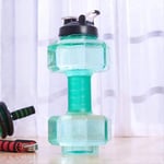 YHSM dumbbell fitness kettle creative large-capacity water bottle sports men and women drink kettle space portable water cup PET material