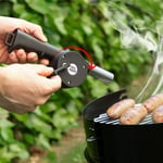 Souflet barbecue manuel noir - Soufleur, ventilateur barbecue, soufflerie barbecue - Accessoire de barbecue