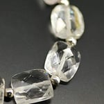 World Wide Gems Beads Gemstone White Kunzite Rectangle Chiclet Gemstone Loose Craft Beads 4 inch Long 5mm 11mm Code-HIGH-20881