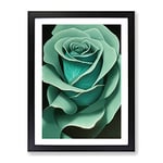 The Righteous Flower Framed Print for Living Room Bedroom Home Office Décor, Wall Art Picture Ready to Hang, Black A2 Frame (62 x 45 cm)