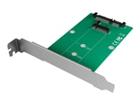 Icy Box Ib-Cvb516 - Gränssnittsadapter - M.2 - M.2 Card - Sata 6Gb/S - Grön