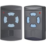2PCS Universal Gate Fjärrkontroll HSM4 868 MHz, Gate Fjärrkontroll med 4 Knappar Kompatibel Hörmann HS1, HS2, HS4, HSZ1, HSZ2, HSP4, HSD2