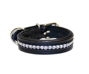 Halsband Med Swarovski Kristaller 40cm Svart