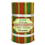 Diveevo Ritual Candles Beeswax Candles: Yellow, Black, Red, Green, Blue Pack of 150 L 16 cm Diameter 5.0 mm Burn Time 30 Minutes; Natural, Drip Free, Smokeless Thin Church Quality No. 140